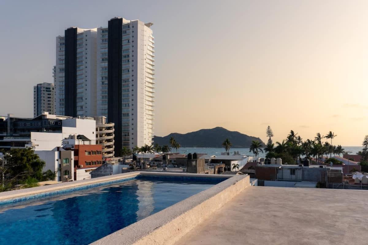 Apartamento Depa A 1 Cuadra De La Playa Con Alberca - Maria Barbara *