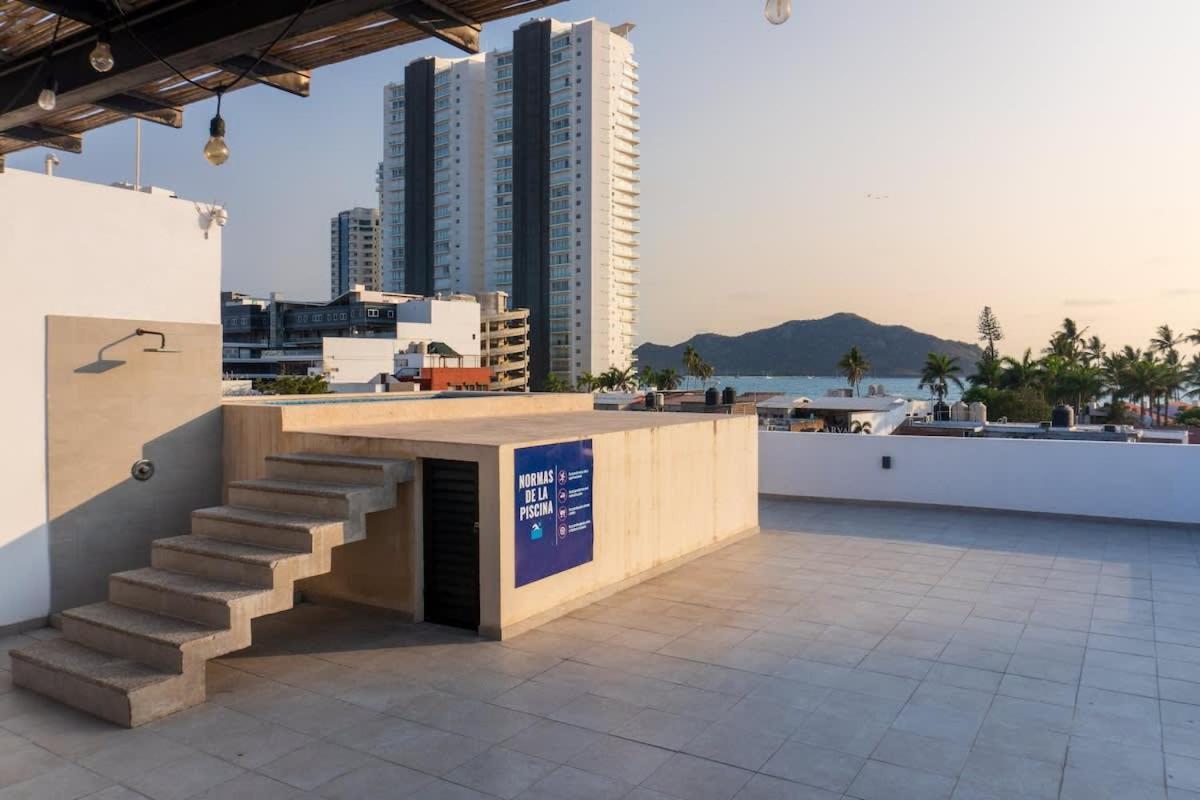 Apartamento Depa A 1 Cuadra De La Playa Con Alberca - Maria Barbara