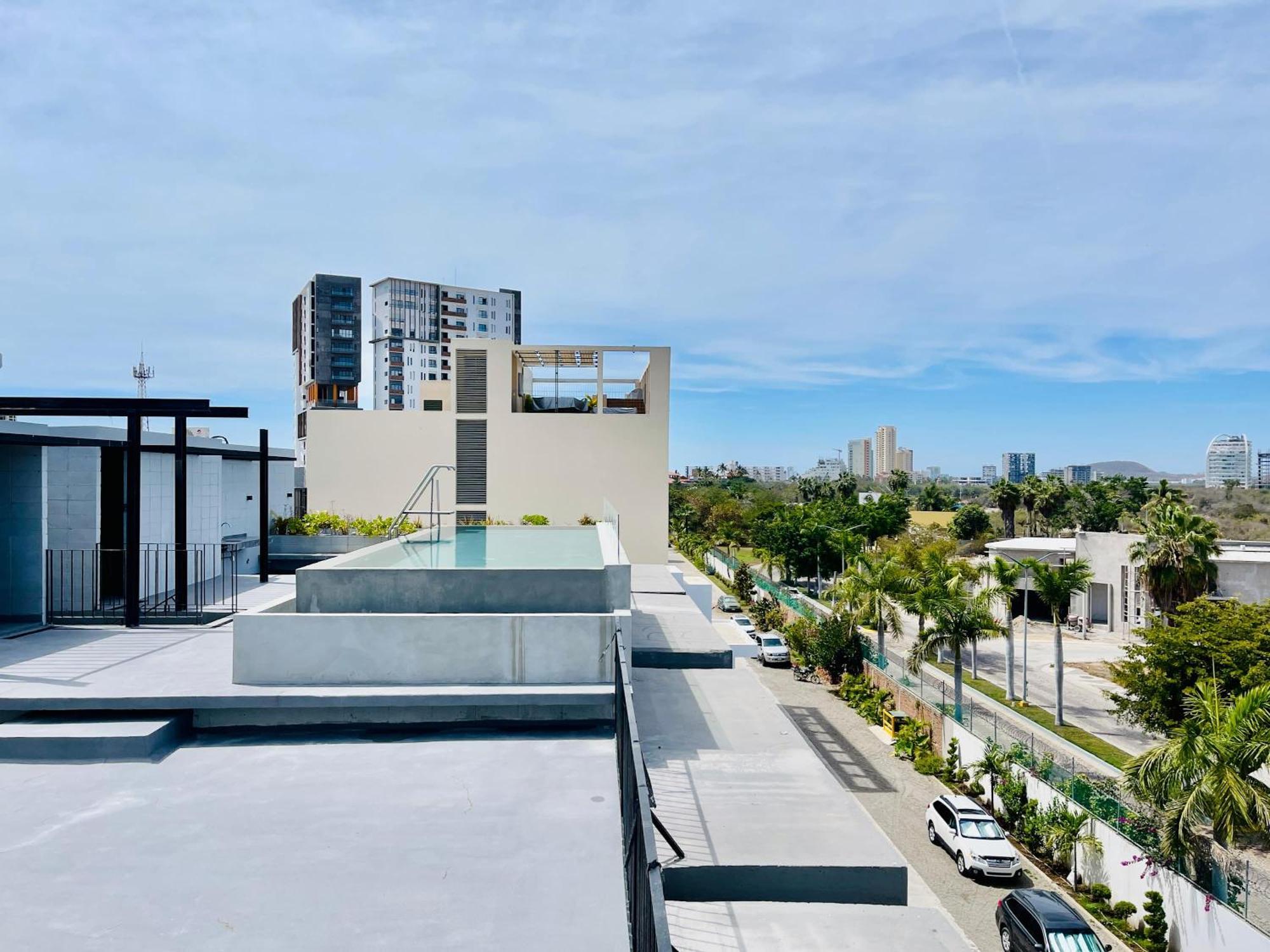 Departamento Con Alberca En Roof A 3 Minutos De Playa - Nerea 201 * Mazatlán