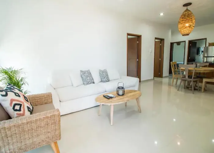 Amplio departamento Modern Boho cerca de la playa