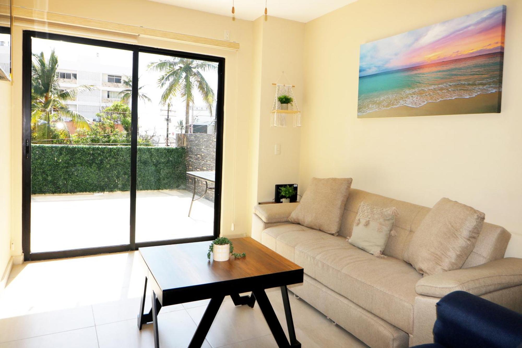 Apartamento Departamento Con Terraza Privada Y Alberca A 1 Cuadra Del Malecon - Flamingo 102