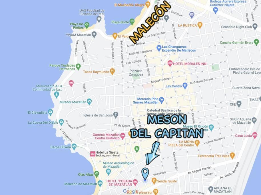 Apartamento Meson Del Capitan 1 Depa En El Centro! Mazatlán