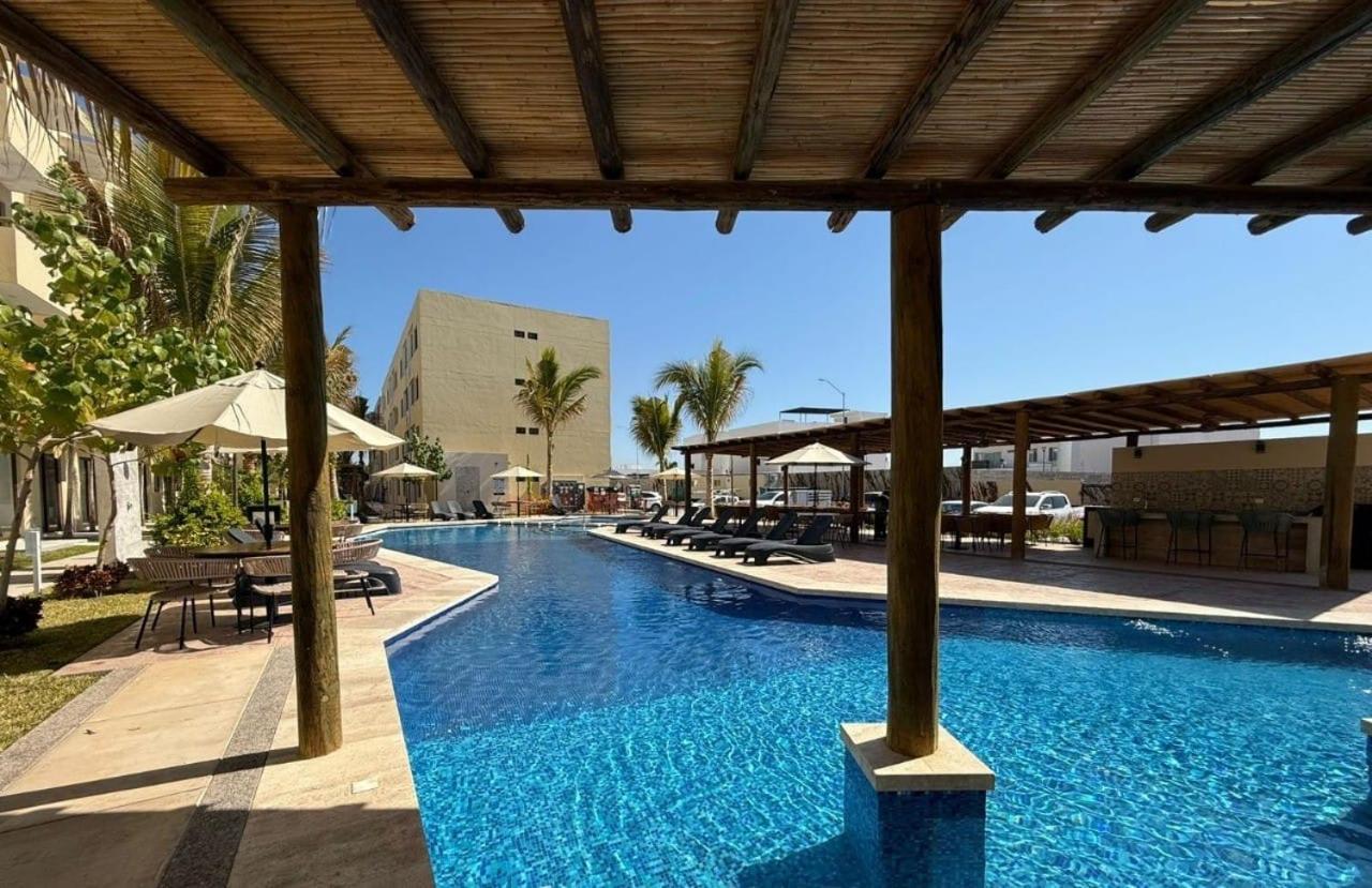 Nuevo Departamento Con Acceso Frente A La Playa, Jacuzzi Y Alberca Climatizada Apartment