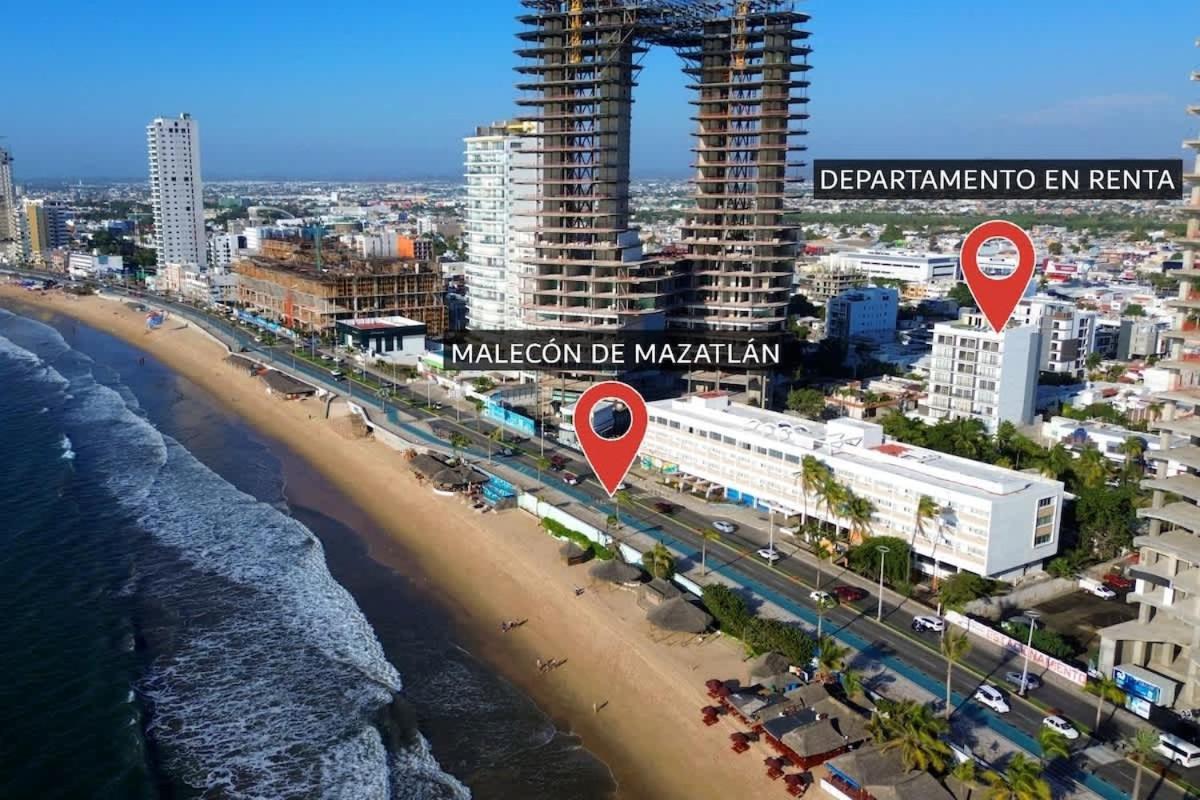 Hermoso Depto. A 1 Cuadra Del Malecon - Flamingo 302 Mazatlán